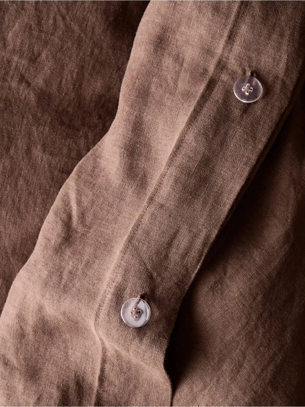 QUINCE NWOT European Linen Duvet Cover Set Twin Espresso Chocolate